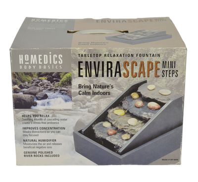 Homedics Envirascape Water Steps Fountain Model WF-MINI Tabletop Relaxation