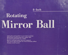 Vtg 8” Radio Shack Disco Rotating Mirror Ball Motorized 420-3061 NEW RARE