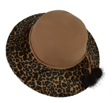 Scala Vintage Leopard Print Wool Fur Tassels Hat In Very Good Pre-Owned Condition.  Please See All Pictures. 