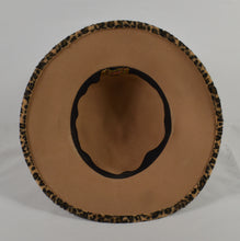 Scala Vintage Leopard Print Wool Fur Tassels Hat
