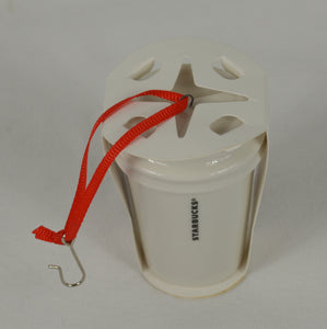 Starbucks Red Cup Ceramic Christmas Ornament
