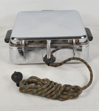 Vtg Sunbeam Chrome 4 Square Waffle Iron Maker Model W-1 Tested Works