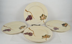 (4) Tabletops Unlimited Villa Grande Dinner / Serving Plates 12 1/2" Large EUC