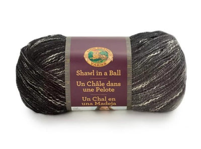 Lion Brand Yarns Shawl in a Ball 207 Feng Shui Grey 5.3 oz 518 yd