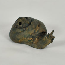 Fabulous Patina on this Vintage Incense Holder! Measures aprx. 5" x 3" x 2.5" tall.   Mid Century from around the 1960's.  I do not see a stamp on the bottom of this but I believe it is from Japan. 