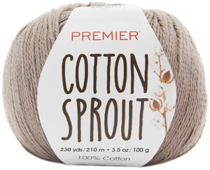 Premier Yarns Cotton Sprout Yarn Color 1149-28 Bark 3 Skeins Brand New in plastic, 3 Skeins, 230 Yards Each, 100% Cotton. Color: 1149-28 Bark. 