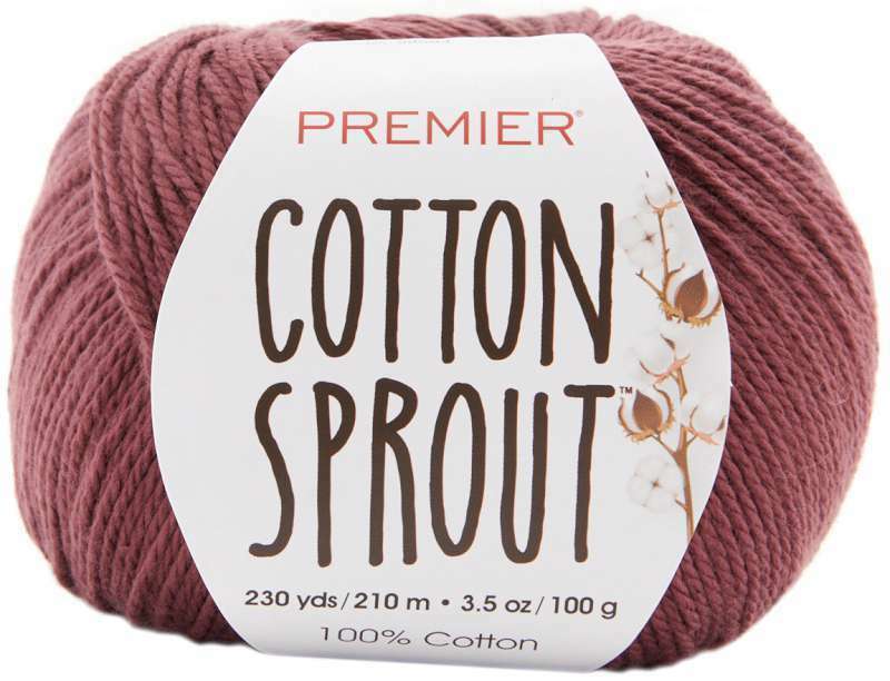 Premier Yarns Cotton Sprout Yarn Color 1149-01 Cranberry 3 Skeins Brand New in plastic, 3 Skeins, 230 Yards Each, 100% Cotton. Color: 1149-01 Cranberry. 
