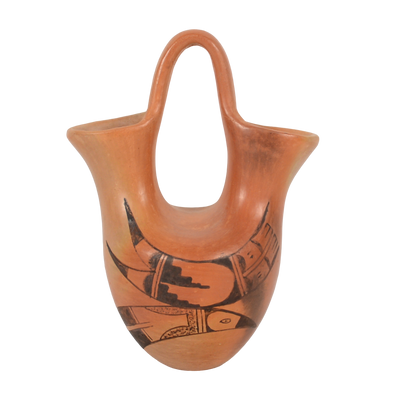 Vintage Handcrafted Hopi Wedding Vase Native American