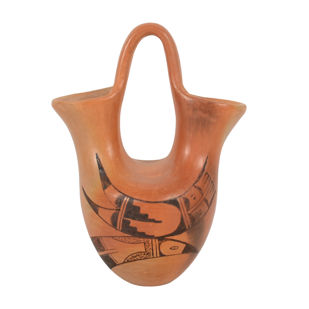 Vintage Handcrafted Hopi Wedding Vase Native American