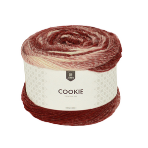 Jarbo Cookie Twist Cake Color: 46221 Bungandy to Cream