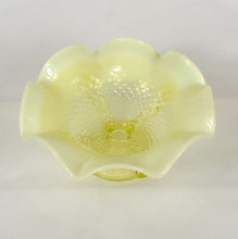 EAPG Northwood Glass Alaska Compote Vaseline Opalescent Uranium C1897