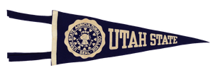Vintage Utah State Agricultural College Pennant by Chicago Pennant Co.