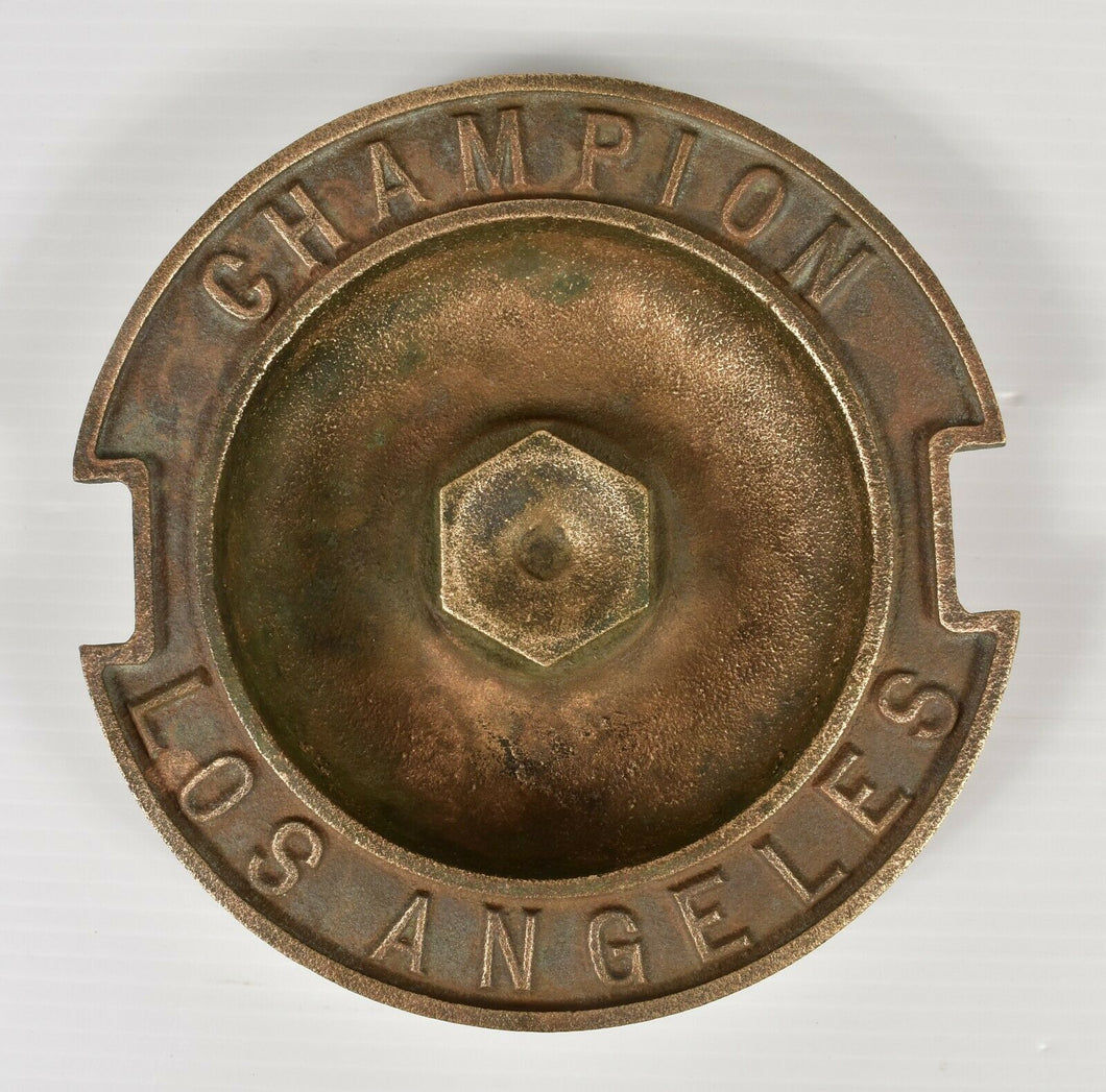 Vintage Champion Sprinkler Brass/Bronze Giant Sprinkler Ashtray 7