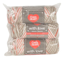 Coats Clark Red Heart With Love Yarn - Mojave - 3 Skeins 230 Yards Ea