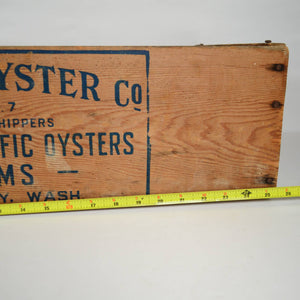 Vtg. Olympia Oyster Co. Wood Crate Rare Find Great Condition!