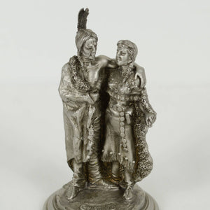 Don Polland Fine Pewter American Indian Couple 1994