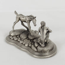 1996 Don Plland Chilmark Fine Pewter American Indian Figure Horse