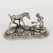 1996 Don Plland Chilmark Fine Pewter American Indian Figure Horse