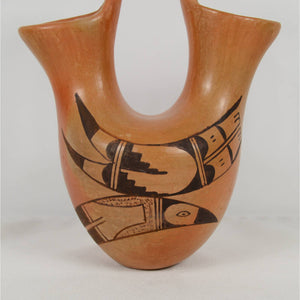Vintage Handcrafted Hopi Wedding Vase Native American