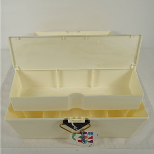 Caboodles Make Up Nail Care Organizer Model 2700 White VTG 80s Complete